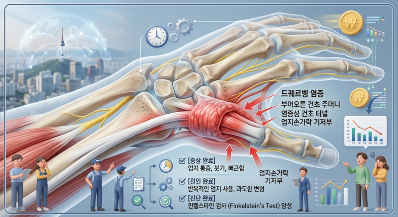 손목 건초염 증상 3가지 드퀘르벵 원인과 손목 엄지 통증 관절에 좋은 음식 예방 스트레칭