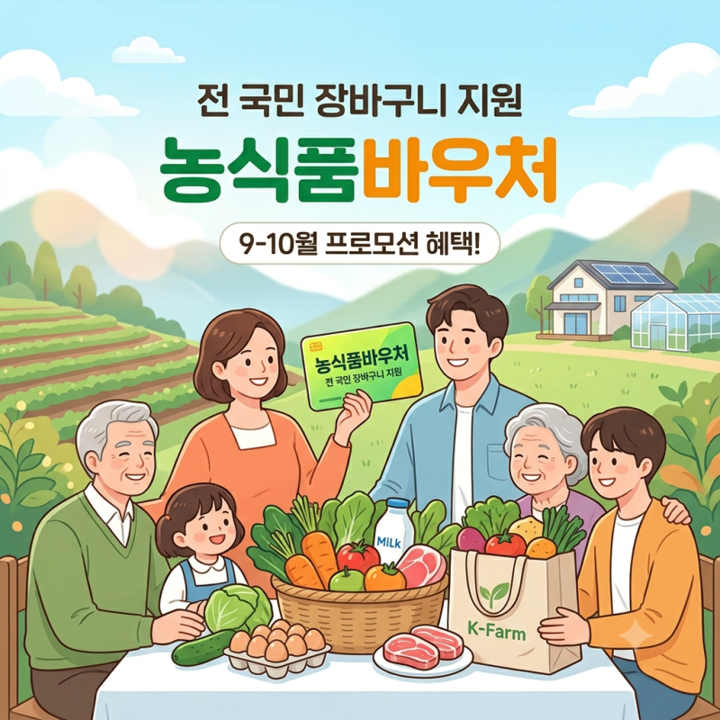 농식품바우처 신청자격 및 혜택, 9월~10월 프로모션!
