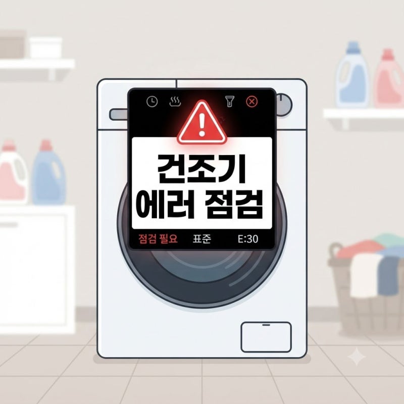 건조기 에러 표시 뜰 때 확인할 것, 필터 청소부터 배수 호스 오류 점검까지