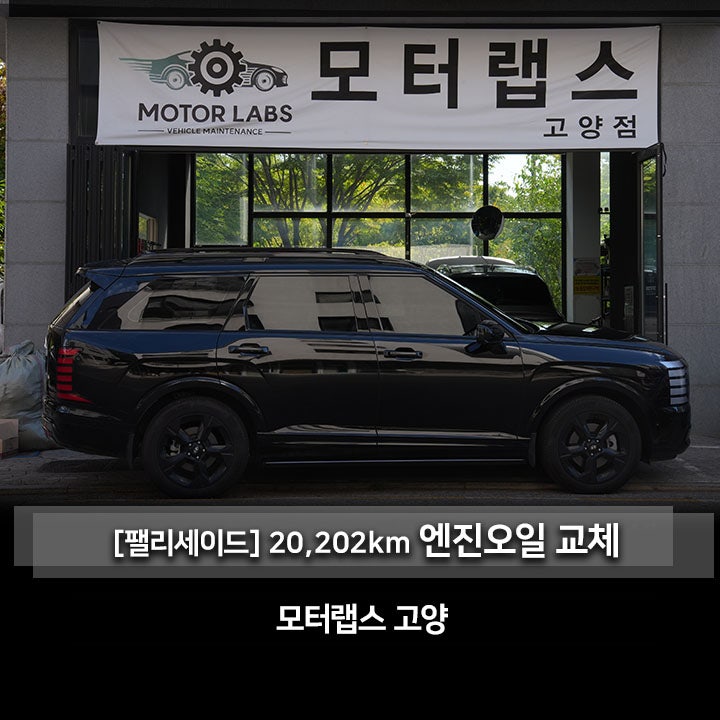 팰리세이드 하이브리드 연비가 좋지 않다면 엔진오일을 교체해보세요. with 모터랩스