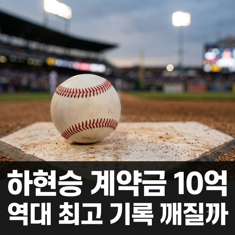 하현승 KBO 계약금 10억 돌파 여부와 키움 역대 최고액 전망