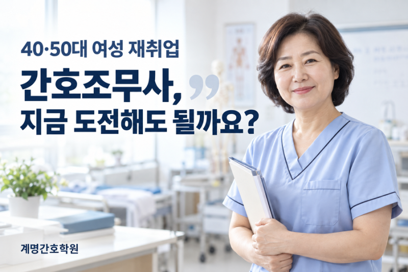 대구 40대 50대 여성 재취업, 간호조무사 자격증에 도전해도 될까요?