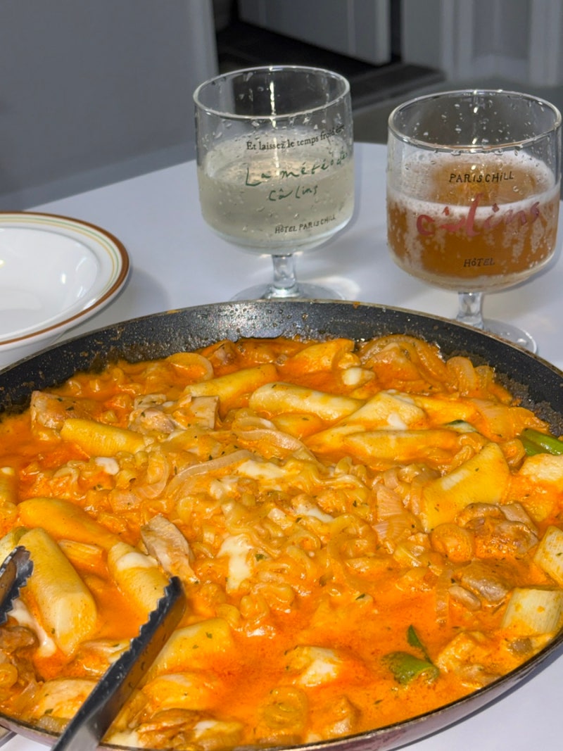 로제불닭찜닭 레시피｜2인분 생크림없이 만드는법 양념비율