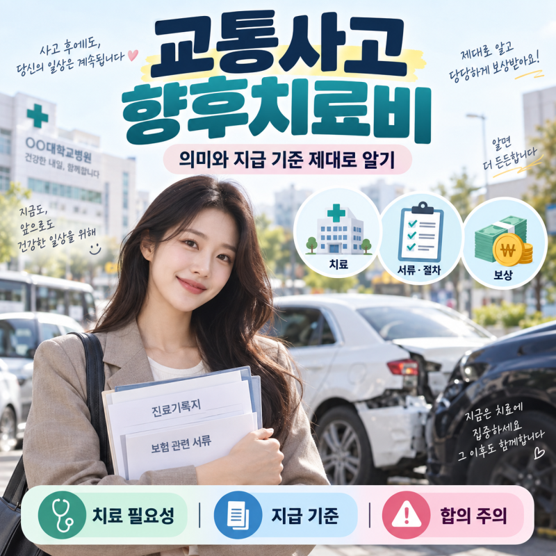 교통사고 향후치료비란? 의미와 지급 기준 제대로 알아보기