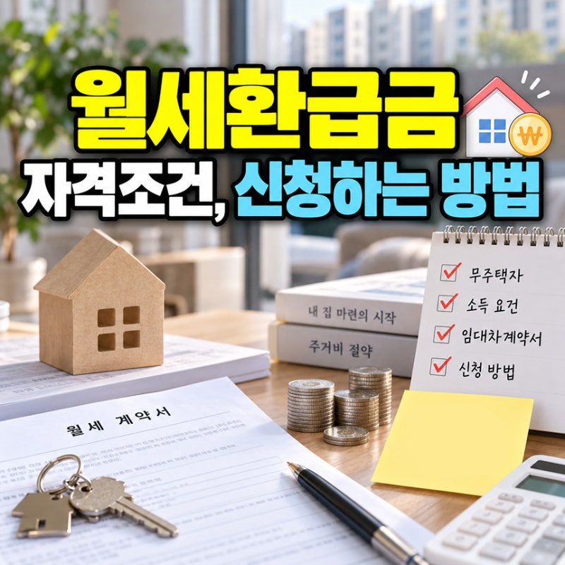 월세환급금 자격조건, 신청하는 방법, 환급액(공제율 및 한도)