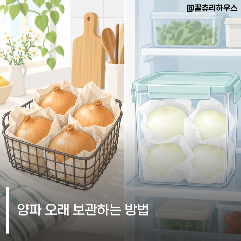 양파 냉장보관 하면 안 될까? 통양파 깐양파 오래 보관하는 방법