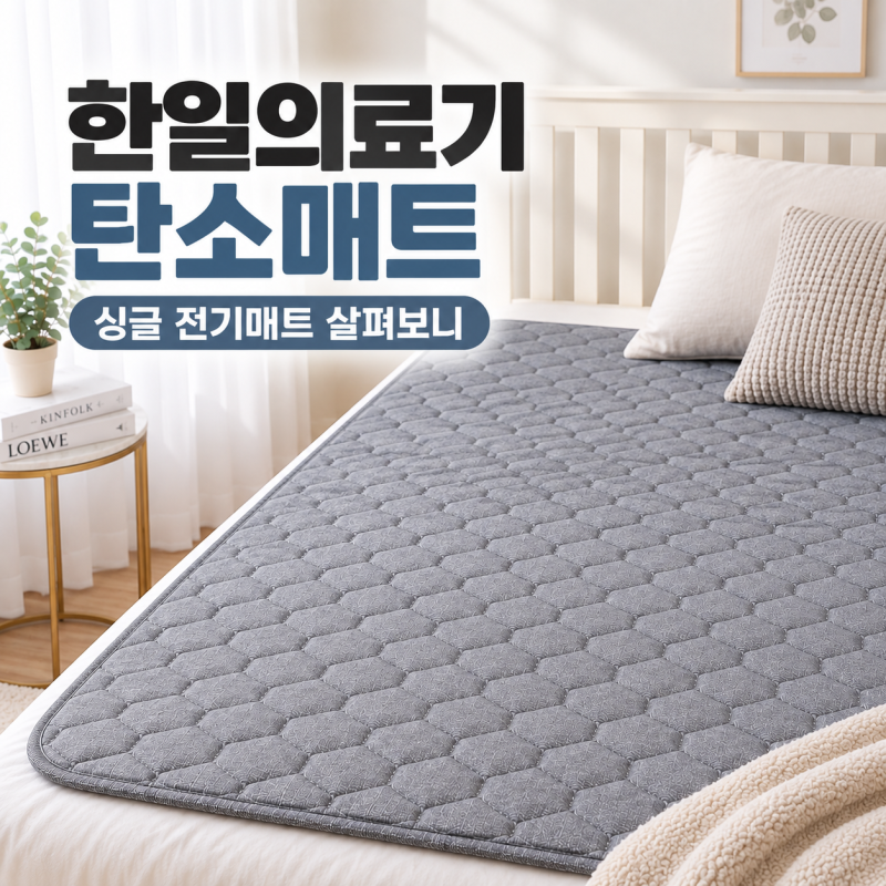한일의료기 탄소매트 1인용, 오래된 전기장판 바꾸려고 살펴봤어요