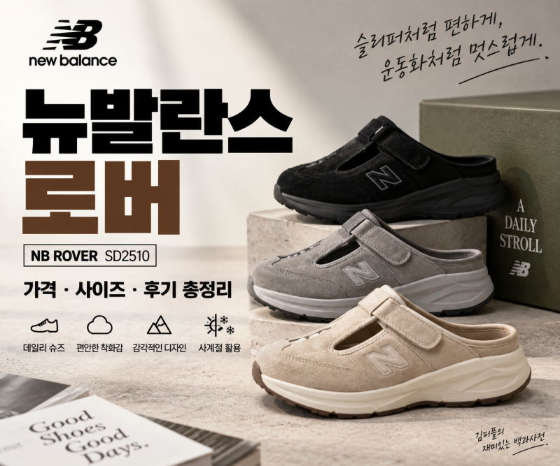 뉴발란스 로버 총정리｜가격·사이즈·착화감·컬러 SD2510