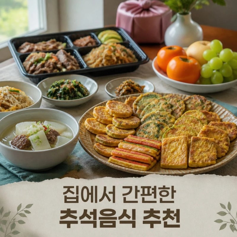 집에서 즐기는 추석 명절 간편식 추천
