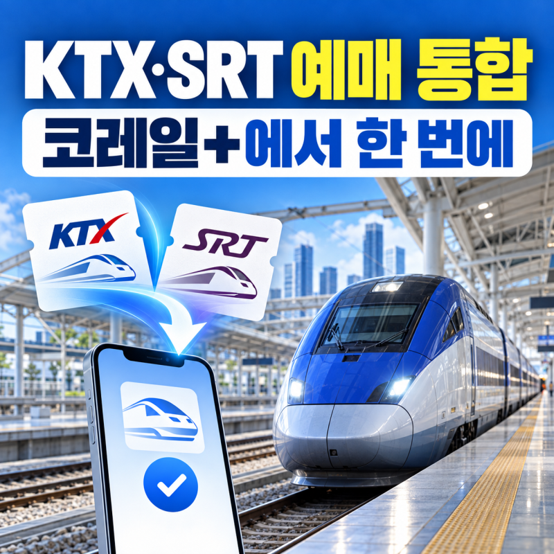 KTX·SRT 통합 총정리｜코레일+ 예매·운임 10% 인하·환승할인 달라진 점