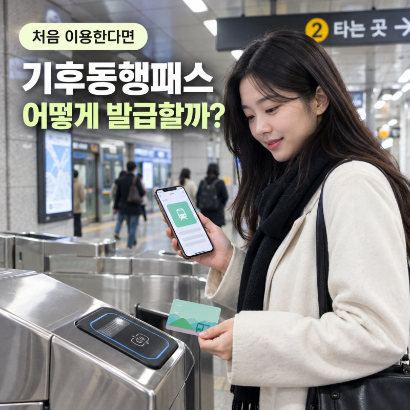 기후동행패스 발급방법 어떻게? 실물카드·모바일 등록부터 충전까지