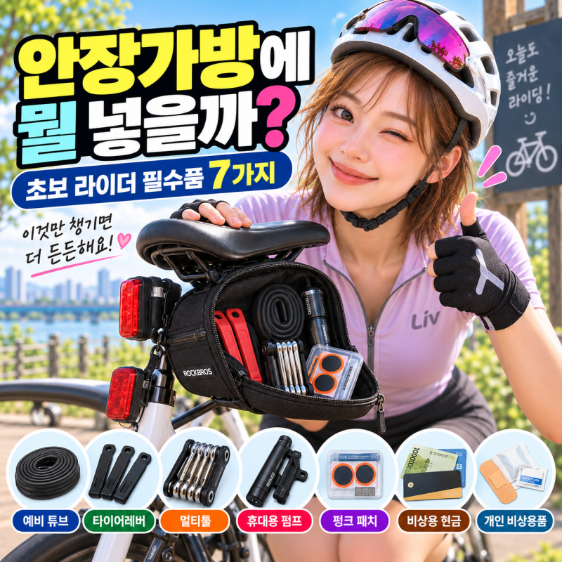 자전거 안장가방에 뭘 넣어야 할까? 초보 라이더 필수품 7가지