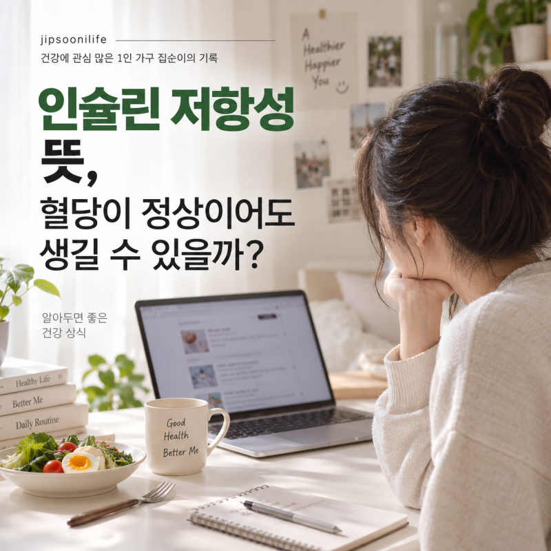 인슐린 저항성 뜻, 혈당이 정상이어도 생길 수 있을까?