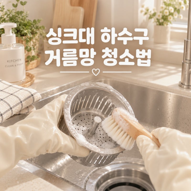 싱크대 하수구 거름망 청소법, 냄새 때문에 미치겠다면(음식물 찌꺼기 완전 제거)