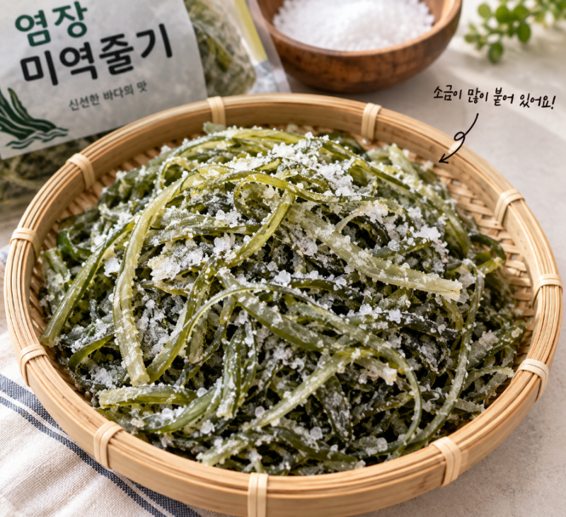 미역줄기볶음 만드는 법｜염장 미역줄기 소금기 빼는 시간, 꼬들꼬들 볶는 법