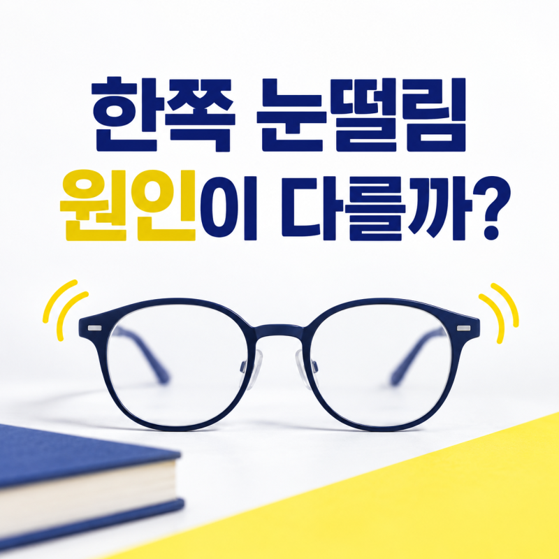 오른쪽 왼쪽 눈떨림원인, 찾는 순서 부터 체크할 것들
