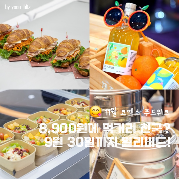 2026 푸드위크 코리아 코엑스 일정·얼리버드 8,900원, 11월 가볼만한곳