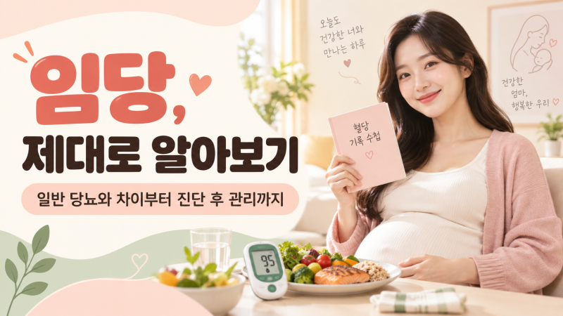 임당 뜻부터 일반 당뇨와 차이까지｜진단 후 식단·혈당 관리와 치료 방법