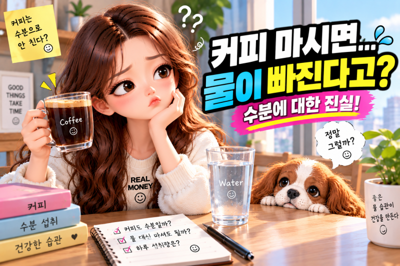 커피 마시면 정말 몸에서 수분이 빠질까? 이뇨작용과 탈수의 진실