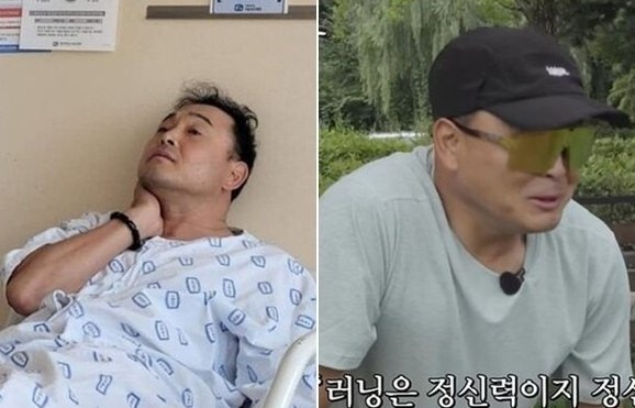 목 90도로 꺾였던 이봉주, 하프마라톤 완주했다…기록 보니 소름