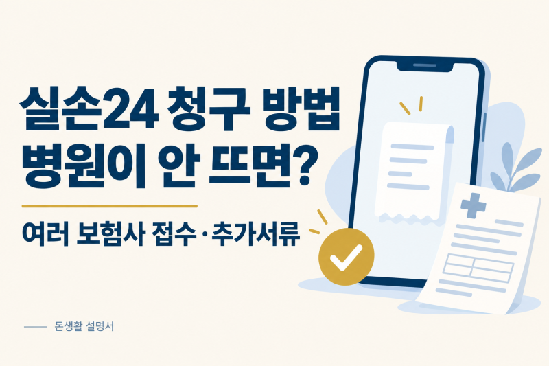 실손24 보험금 청구 방법｜여러 보험사 접수와 병원이 안 뜰 때 해결법