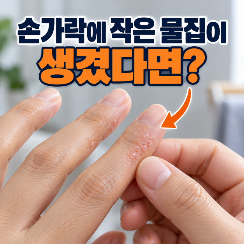 손가락에 작은 물집이 생겼다면? 한포진 증상과 치료법