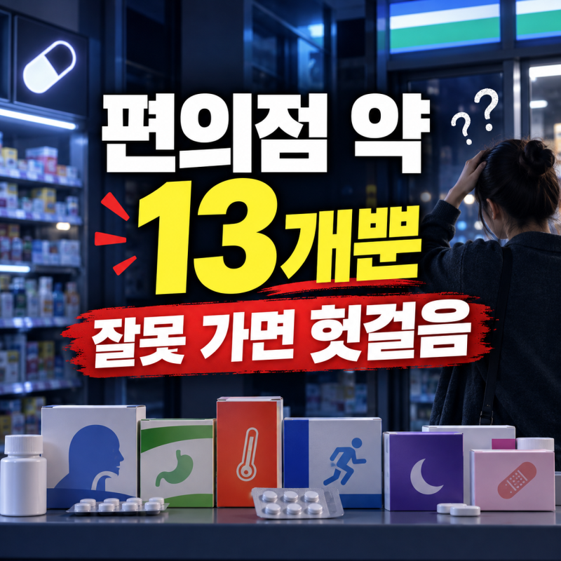 편의점 상비약 종류 13개, 명절에도 모든 매장에서 살 수 없는 이유