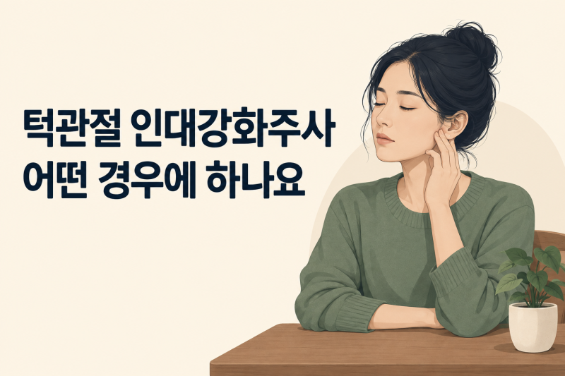 [서울대입구역 턱관절] 프롤로테라피(인대강화주사)는 어떤 치료인가요?