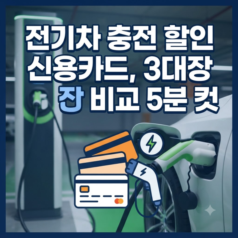 신한 EV vs 삼성 i-id EV,현대 EV 전기차 할인 신용카드 3대장 실구매 혜택 비교
