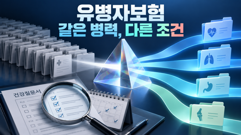 유병자보험, 같은 병력에도 조건이 달라지는 건강고지형 선택법