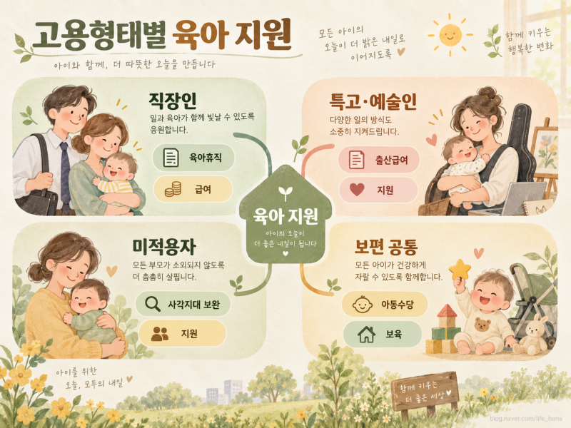 [고용형태별 맞춤형] "프리랜서도 된다고?" 프리랜서·플랫폼 노동자 육아 지원 혜택 - 고용보....