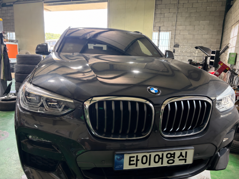 하남 BMW X3 타이어 교체 금호 크루젠 GT Pro 245/50R19 휠 얼라이먼트