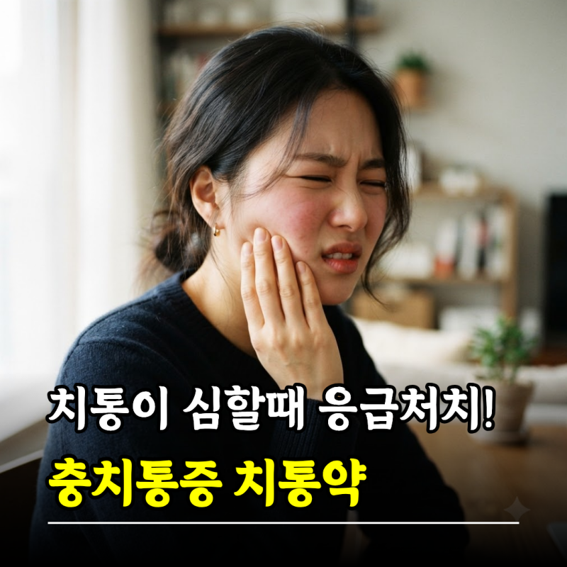 치통이 심할때 응급처치! 충치통증 치통약