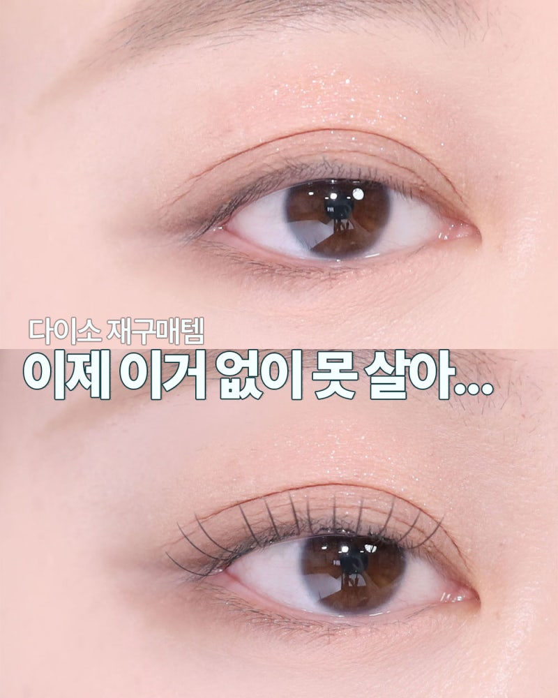 다이소 화장품 재구매템 단돈 3천원 노글루 속눈썹