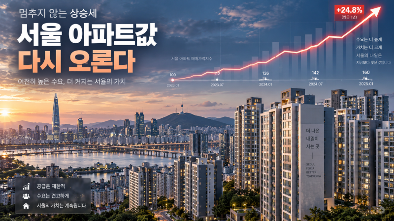 서울 아파트값 86주 연속 상승, 지금 집값이 안 떨어지는 이유
