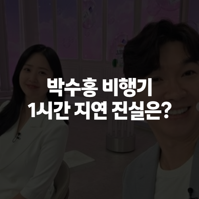 박수홍 비행기 지연 논란 정리, 대한항공 해명과 3주만 유튜브 복귀까지