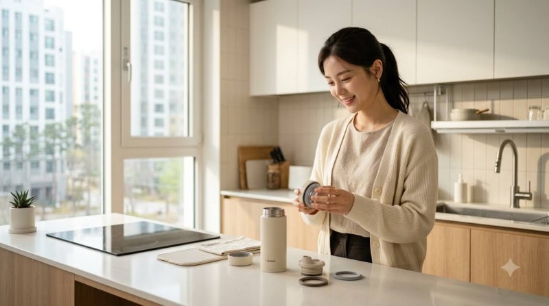 텀블러 냄새 제거 방법과 뚜껑 고무패킹 세척 및 보관법