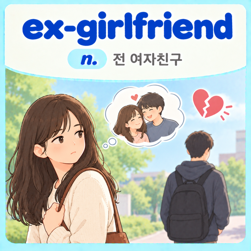 [E] ex-girlfriend : n. 전 여자친구 @ 《해리 포터 영어 사전》