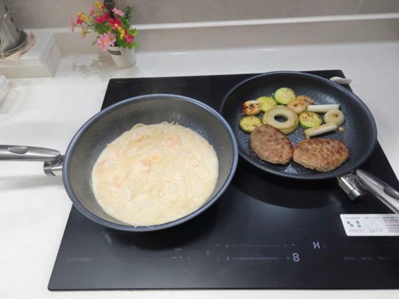 알텐바흐 통5중후라이팬 맛있는 요리 눌어붙지 않아요