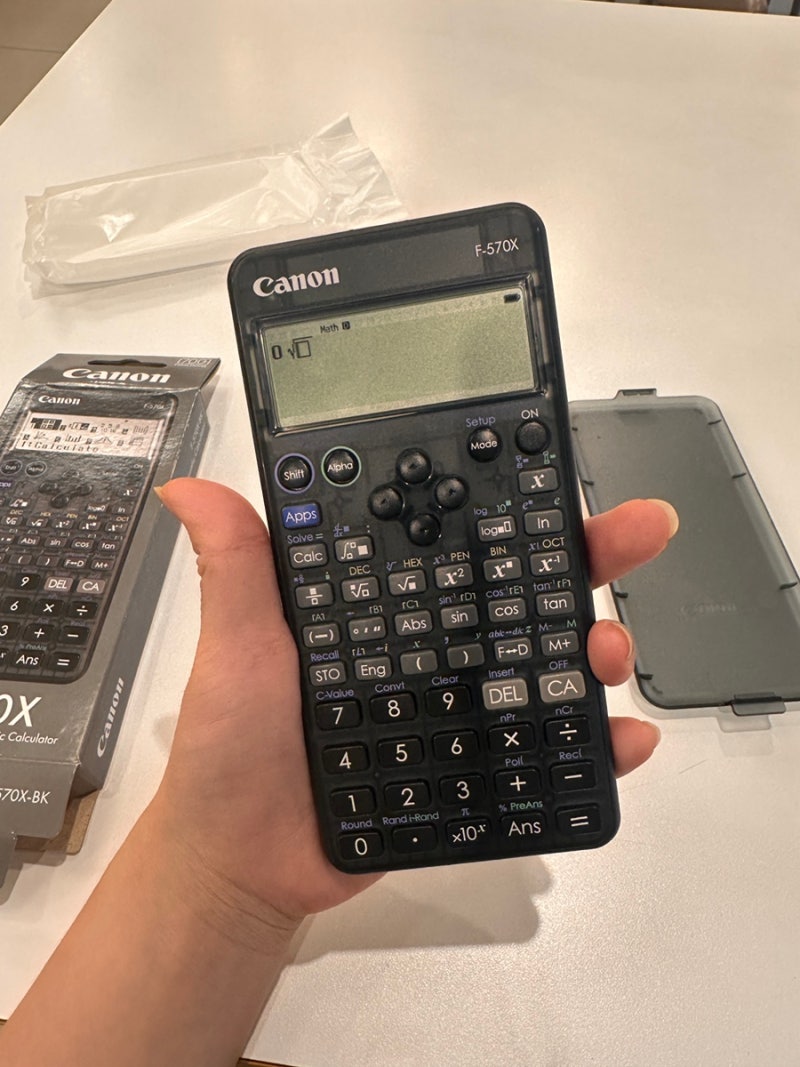 캐논 F-570X 공학용 계산기 추천, 빠른 연산속도와 SOLVE 기능까지 공대생 필수템 사용후기