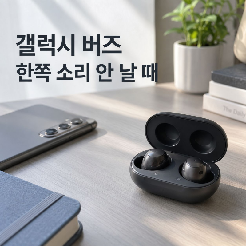 갤럭시 버즈 한쪽만 안 들릴 때 해결 방법, 소리 안 나는 원인 확인하기