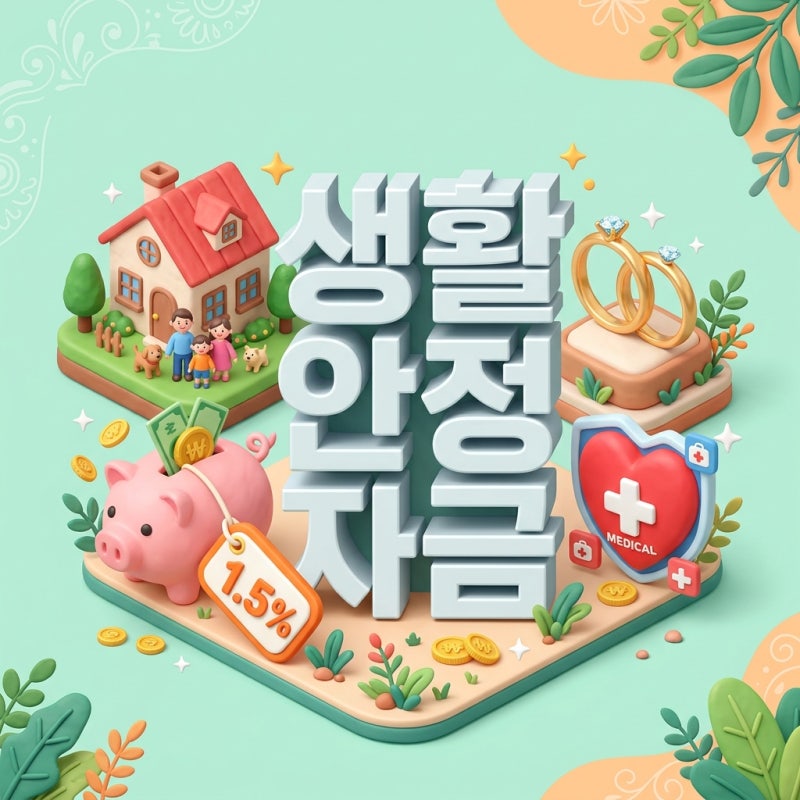 연 1.5% 초저금리! 근로복지공단 근로자 생활안정자금 융자 자격 및 신청법