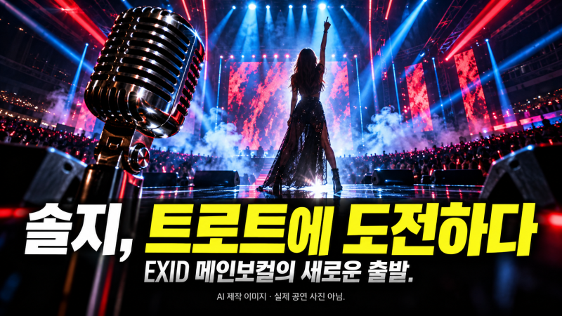 가수 솔지 트로트 도전, 9월 15일 신곡 ‘한도 초과’로 보여줄 반전 매력