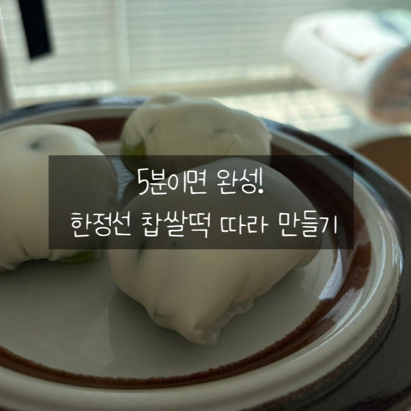 한정선 찹쌀떡 따라 만들기, 클래파 유청분리기 그릭요거트로 간단하게