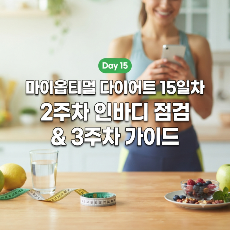[박용우 마이옵티멀 스위치온 15일차] 2주차 인바디 점검과 3주차 진입 가이드