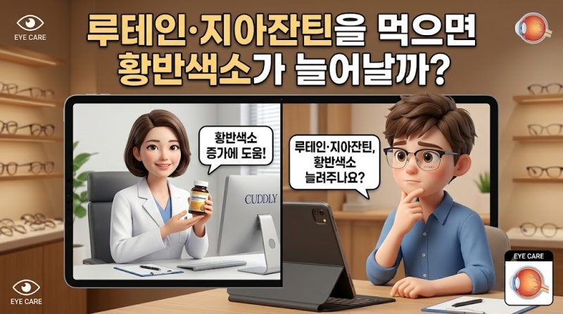 루테인·지아잔틴을 먹으면 황반색소가 늘어날까? : 아이데코방이점 : 방이동안경 : 송파나....