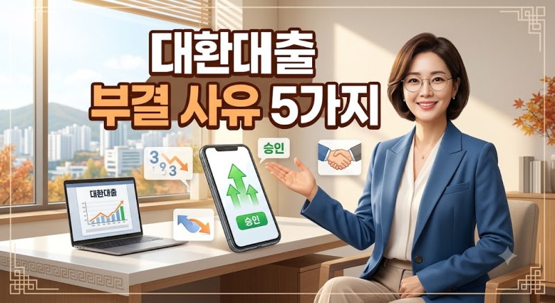 대환대출 거절 해결법: 기대출 과다·단기 연체 이력 삭제 및 승인 꿀팁