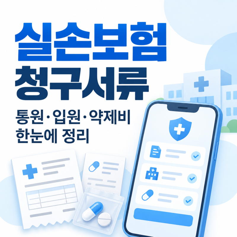 실손보험 청구서류 뭐가 필요할까? 통원·입원·약제비 한 번에 정리