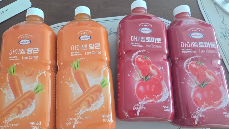 보넬드 아이엠 당근주스 토마토 주스 100% 착즙주스 보관법 가격 후기 내돈내산