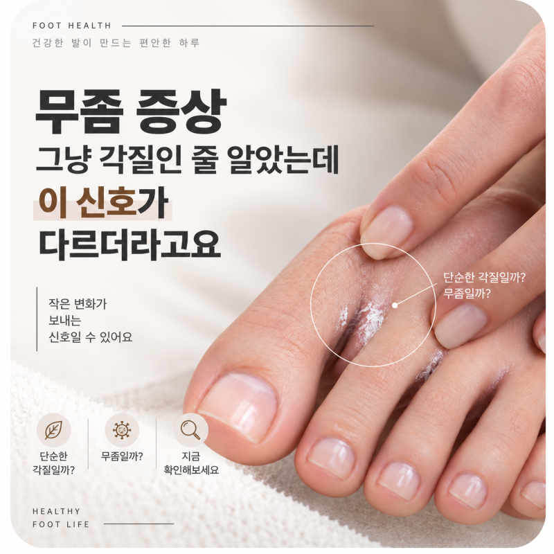 무좀 증상, 그냥 각질인 줄 알았는데 이 신호가 다르더라고요